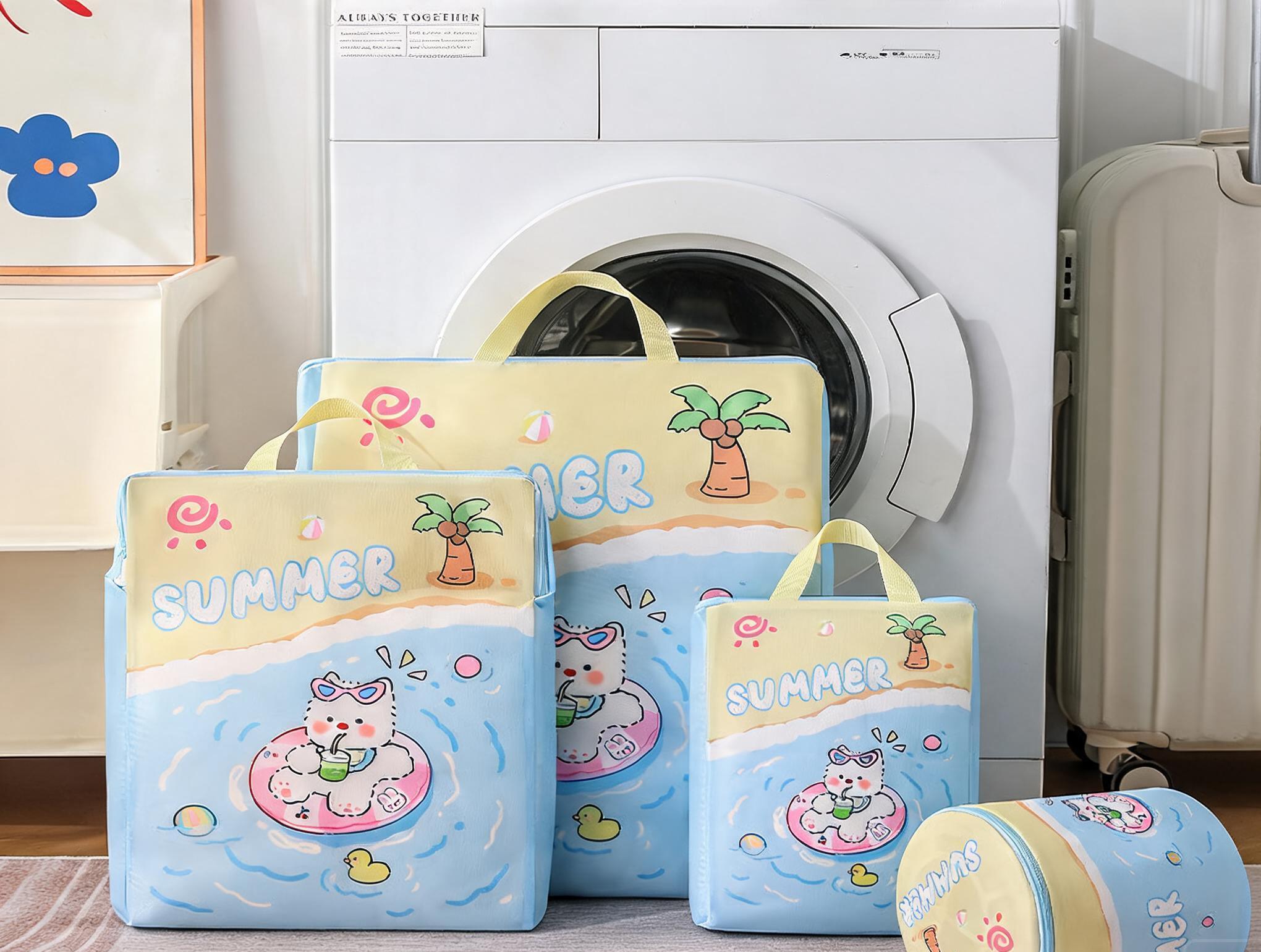 Polyester mesh storage washing bag
