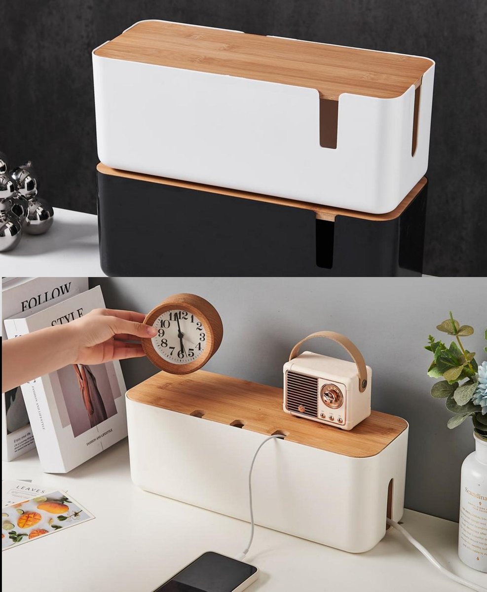 HIPS bamboo desktop organizer