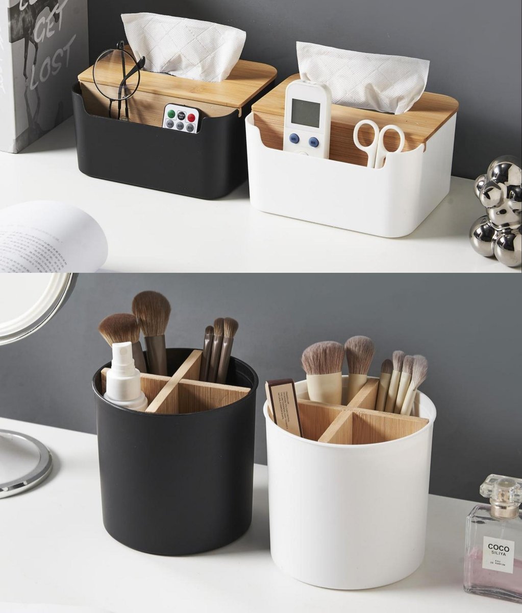 PP bamboo desk organizer