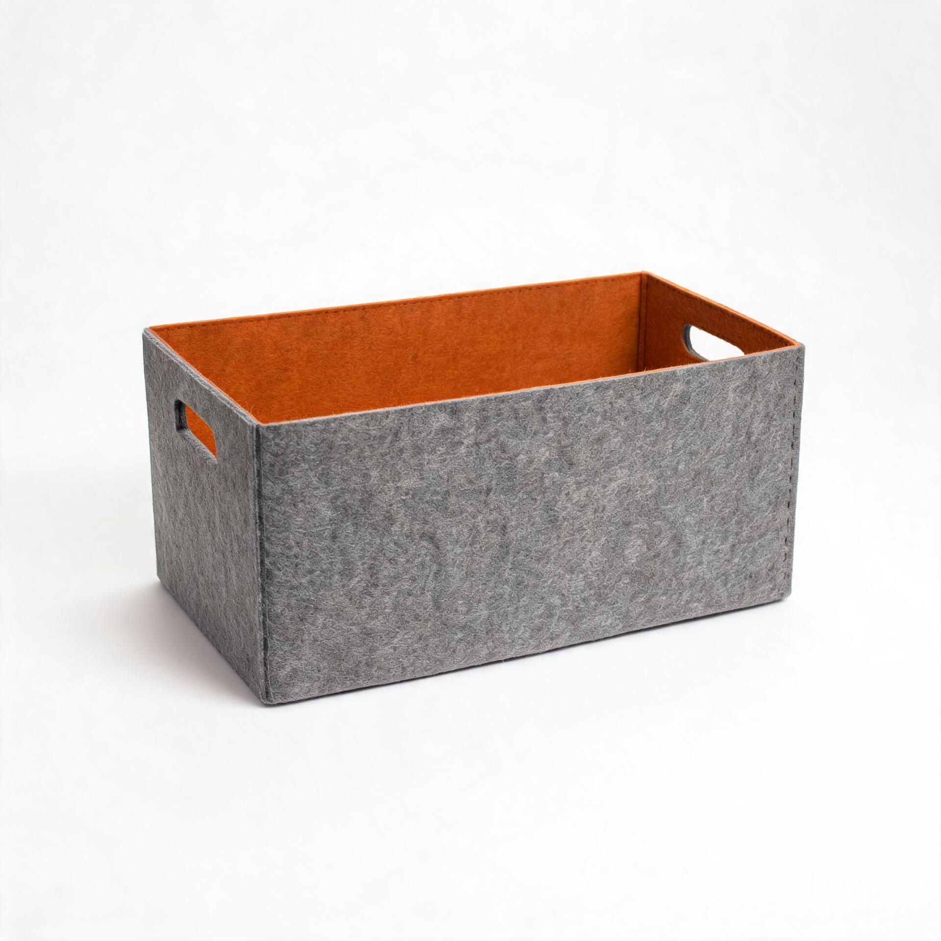 Felt storage bins with handles
