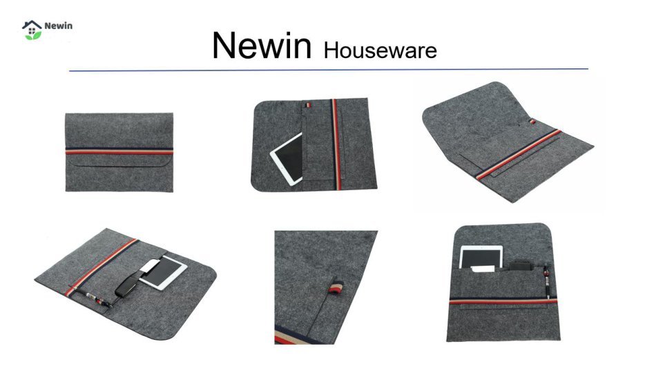 Felt desktop organizer set